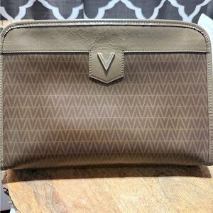 Stylish Brown V-Pattern Men's Bag